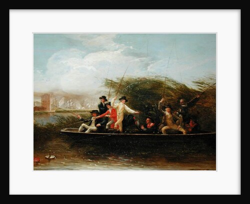 The Fishing Party - a Party of Gentlemen fishing from a Punt, 1794 by Benjamin West