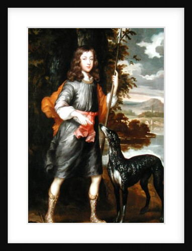 A Boy with a Spear and a Hound, c.1685 by William Wissing or Wissmig