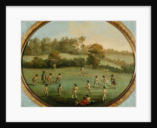A Game of Cricket after a painting by Francis Hayman by English School
