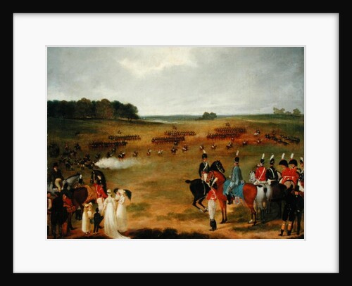 A Review of the London Volunteer Cavalry and Flying Artillery in Hyde Park in 1804, c.1804 by English School