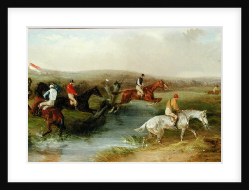 Steeplechasing: The Hurdle, 1869 by William Joseph Shayer
