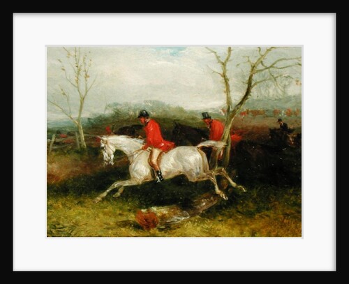 Foxhunting: Coming to a Fence by William Joseph Shayer