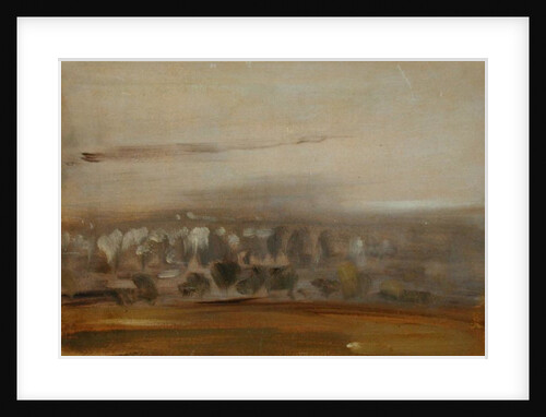 Landscape with Trees on a Slope previously attributed to J.M.W. Turner and also attributed to Peter de Wint by English School