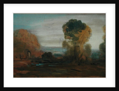 Landscape with Trees, previously attributed to J.M.W. Turner and also attributed to Peter de Wint by English School
