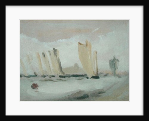 Yacht Racing on the Solent, previously attributed to J.M.W. Turner and also attributed to Peter de Wint, c.1827 by English School
