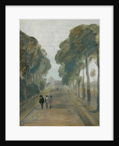 Avenue of Trees with Figures, previously attributed to J.M.W. Turner and also attributed to Peter de Wint, 1805-10 by English School
