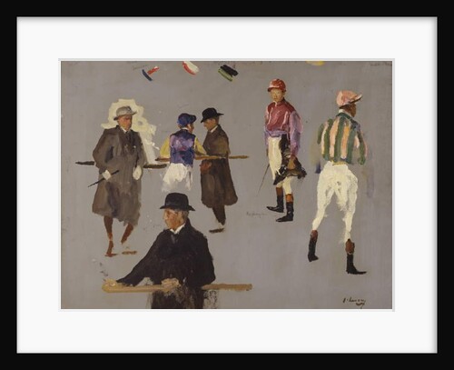 Jockeys and Owners at Epsom by John Lavery