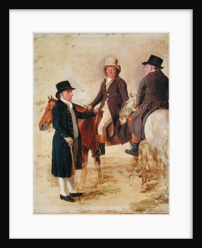 Three Worthies of the Turf at Newmarket, c.1804: John Hilton, Judge of the canvas) by Benjamin Marshall