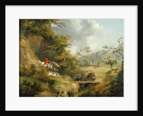 Foxhunting in Hilly Country by George Morland