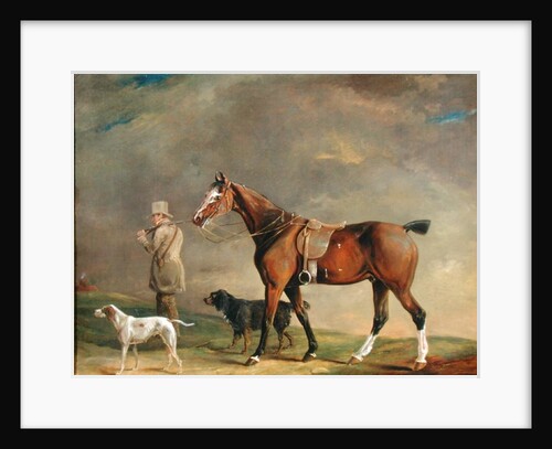 A Sportsman with Shooting Pony and Gun Dogs by Edwin W. Cooper