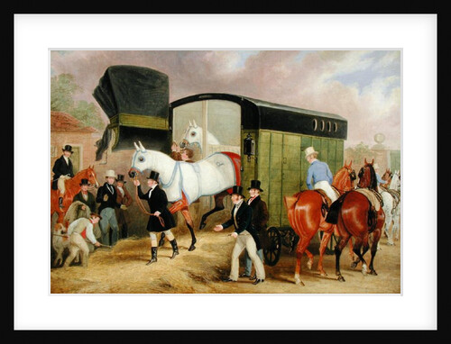 The Derby Pets: The Arrival, 1842 by James Pollard