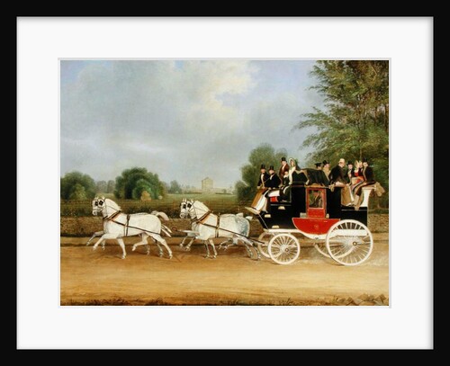 The London-Farringdon Coach Passing Buckland House, Berkshire by James Pollard