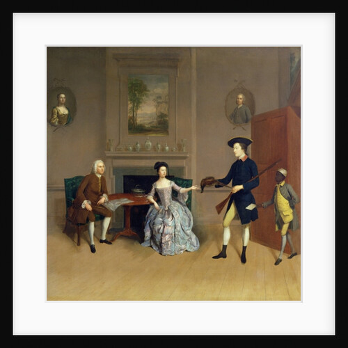 John Orde, with his wife Anne, and his eldest Son, William, of Morpeth, Northumberland, c.1754-56 by Arthur Devis
