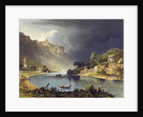 View down the River at the New Weir by A.V. Copley Fielding