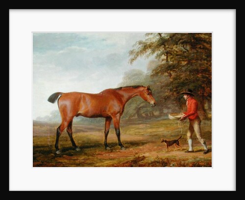 A Bay Horse Approached by a Stable-lad with Food and a Halter, 1789 by George Garrard