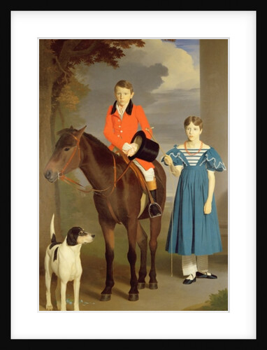 John Gubbins Newton and his Sister Mary, 1832-33 by Robert Burnard