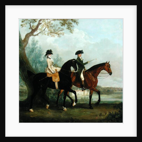 The Hon. Marcia Pitt Riding with her Brother, the Hon. George Pitt in the Park of Stratfield Saye House, 1782 by Thomas Gooch