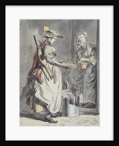 London Cries: A Milkmaid, c.1759 by Paul Sandby