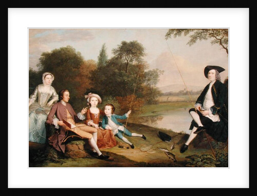 Portrait of a Family, traditionally known as the Swaine family of Fencroft, Cambridgeshire, 1749 by Arthur Devis