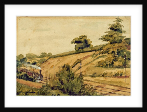 Landscape with Train, 1854 by Edward W. Fitch