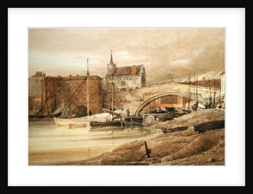 Ouse Bridge, York, 1800 by Thomas Girtin