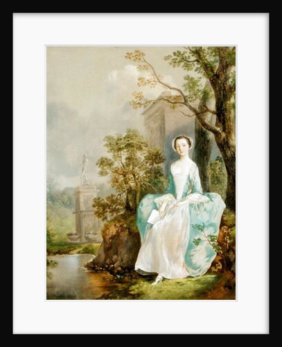 Girl with a Book Seated in a Park, c.1750 by Thomas Gainsborough