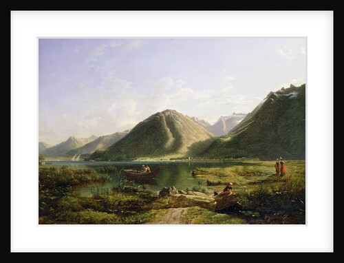 End of Lake Geneva, 1835 by Francis Danby