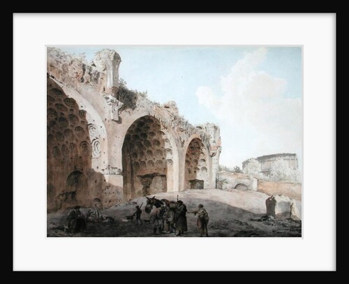 View in the Roman Forum 1779 by Abraham Louis Rudolph Ducros