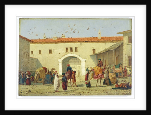 Caravanserai at Mylasa, Turkey, 1845 by Richard Dadd