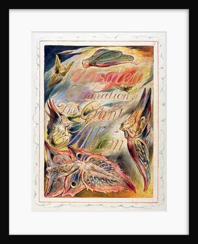 Title Page for 'Jerusalem: The Emanation of the Giant Albion, 1804-20 by William Blake