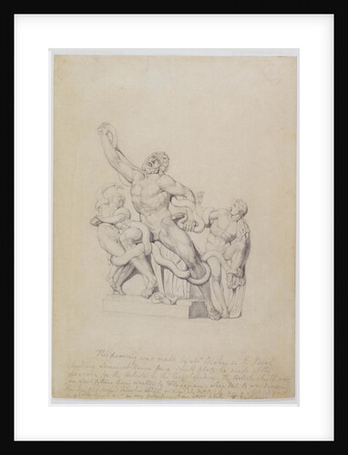 Copy of the Laocoon, for Rees's Cyclopedia, 1815 by William Blake