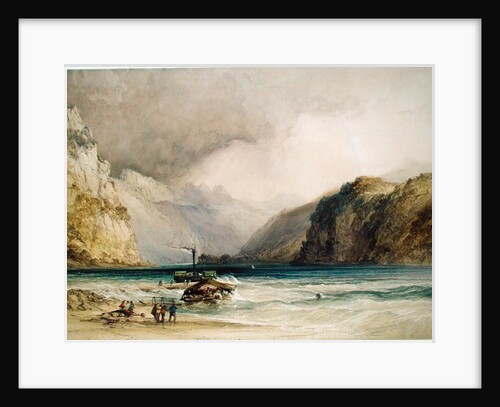 Wallenstadt, from Wesen, Switzerland, 1842 by William Callow