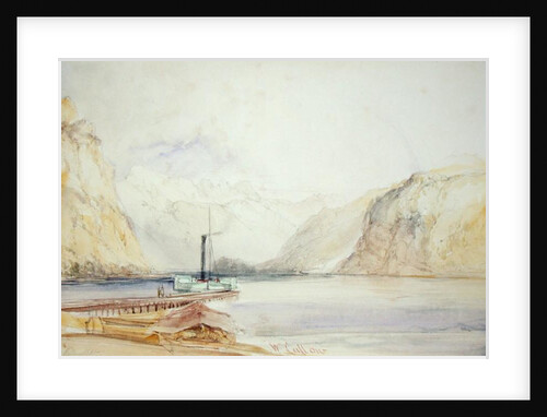 Wallenstadt, from Wesen, Switzerland by William Callow