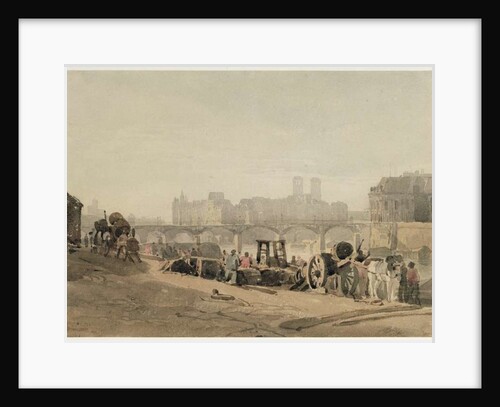 Ile de la Cite, Paris, by Richard Parkes Bonington