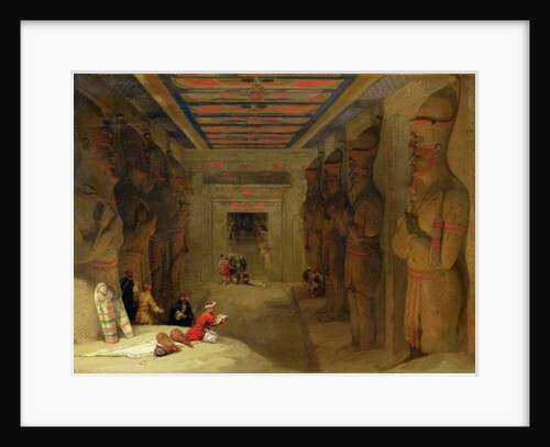 The Hypostyle Hall of the Great Temple at Abu Simbel, Egypt, 1849 by David Roberts