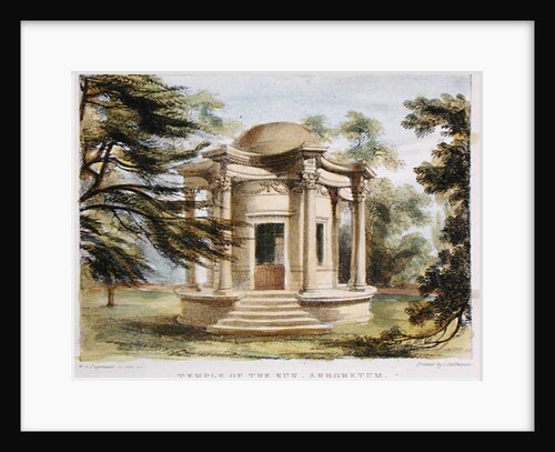 Temple of Victory, Kew Gardens, plate 19 from 'Kew Gardens: A Series of Twenty-Four Drawings on Stone' by George Ernest (after) Papendiek