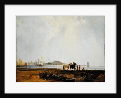 Landscape near Quilleboeuf, France, c.1824-25 by Richard Parkes Bonington