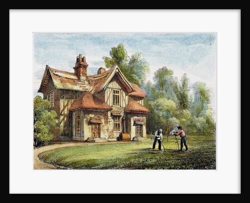 Queen's Cottage, Richmond Gardens by George Ernest (after) Papendiek