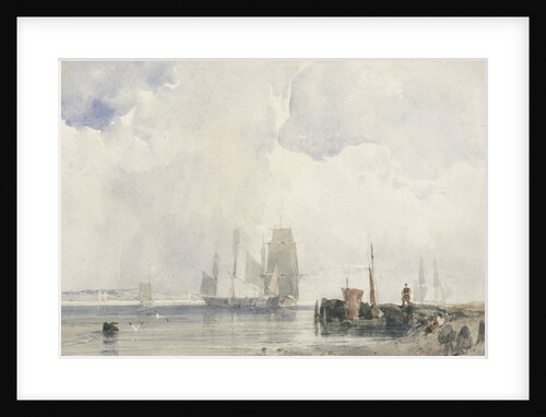 Shipping on an Estuary by Richard Parkes Bonington