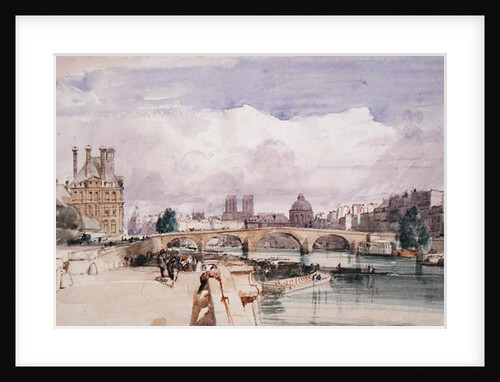 Le Pont Royal, Paris, c.1828 by Thomas Shotter Boys