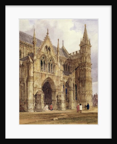 The North-West Porch of Salisbury Cathedral, 1832 by Thomas Shotter Boys