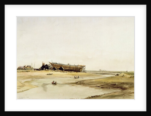 Ship Building by William Callow