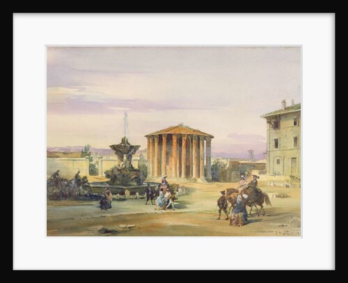 The Temple of Vesta, Rome, 1849 by James Holland