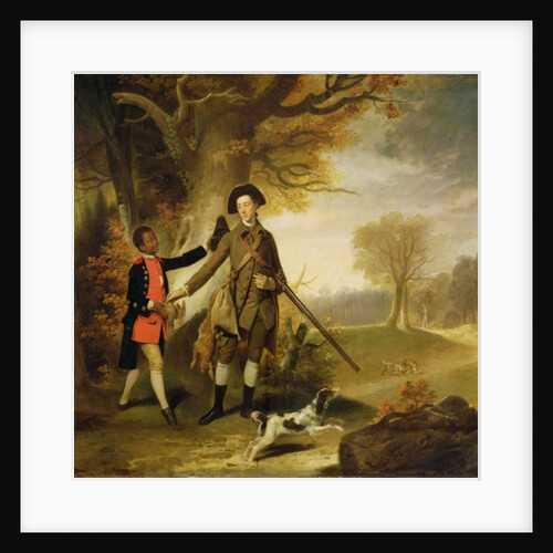 An Unknown Man, perhaps Charles Goring of Wiston, out Shooting with his Servant, c.1765 by Unknown artist