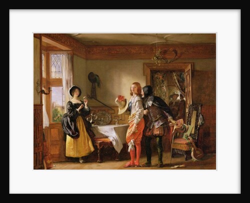 Slender, with the assistance of Shallow, Courting Anne Page by Charles Robert Leslie