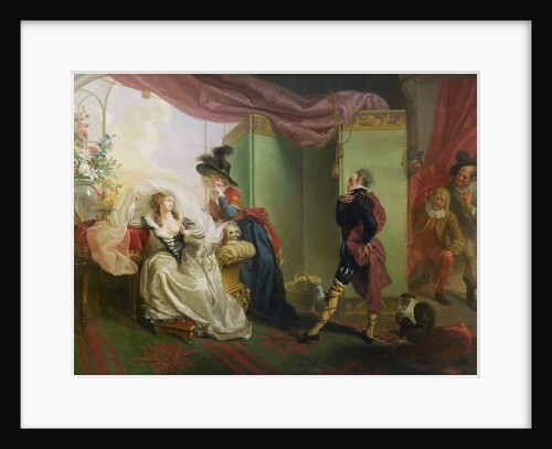 Malvolio before Olivia by Johann Heinrich Ramberg
