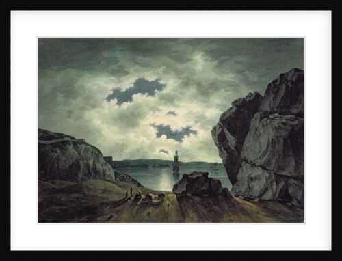 Bay Scene in Moonlight, 1787 by John Warwick Smith