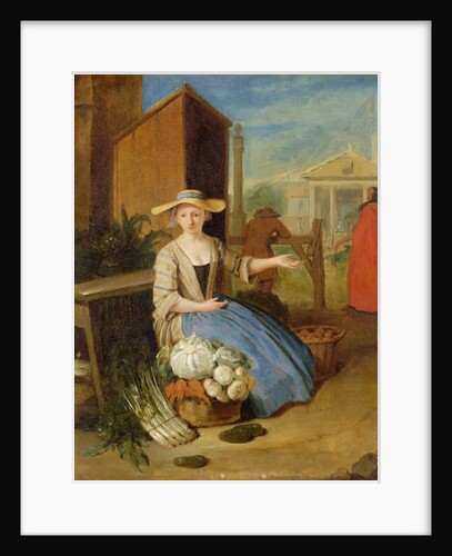 Vegetable Seller, Covent Garden, c.1726 by Pieter Angillis