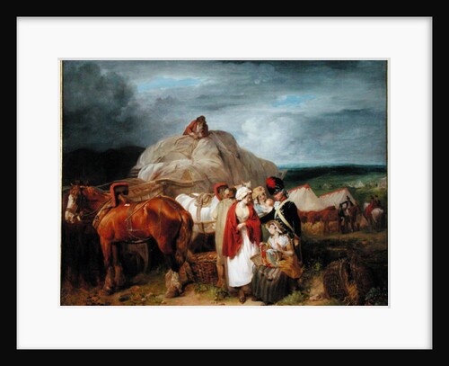 Soldier with Country Women Selling Ribbons near a Military Camp, 1788 by Francis Wheatley