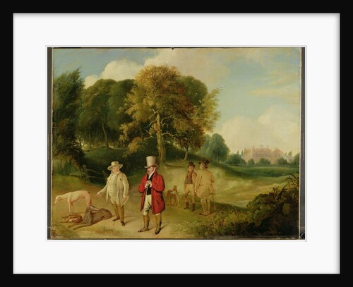 J. M. W. Turner and Walter Ramsden Fawkes at Farnley Hall, c.1820-24 by John Robert Wildman